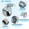 PATIKIL 2 Inch Ball Caster Wheels, 4 Pack 360° Rotating