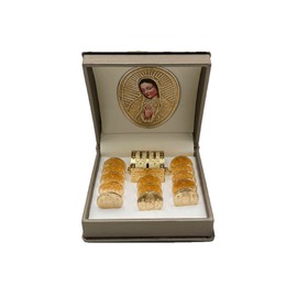 Genérico Arras Matrimoniales Modelo Virgen de Guadalupe Laminadas en Oro de 14k