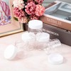 SATINIOR 6 Pack Plastic Pot Jars Round Clear Leak Proof