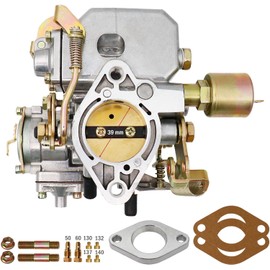 39 Pict-3 Carburetor For VW Beetles Super Beetles 1971-1979 Dual Port 1600cc Air Cooled Type 12V Engine Electric Choke Volkswagen Bug Bus Thing Karmann Ghia Sedan Kombi, SOLEX 39MM 113129031K