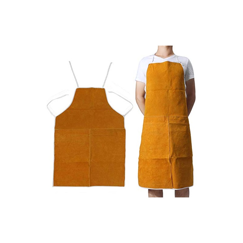 TOOLSTAR Leather Welding Apron,Welders Welding Apron 70cm W ×100 cm