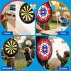 29 Inch Kids Dart Board, Double-Sided Dartboard with 12 Sticky