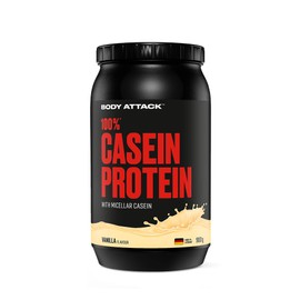 Body Attack Body Attack 100% Casein Protein Vanilla Cream, 1er Pack (1 x 900 g)