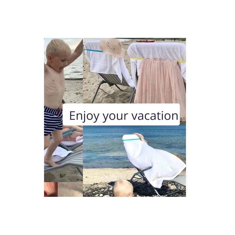 Design Group Bon Voyage 4 Pack Towel Bands, Towel Bands,