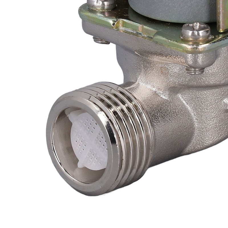 G1/2 Water Inlet Solenoid Valve Anti Backflow Removable Filter Screen