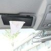 Car Visor Tissue Holder, PU Leather Napkin Box, 2-Pack, Black