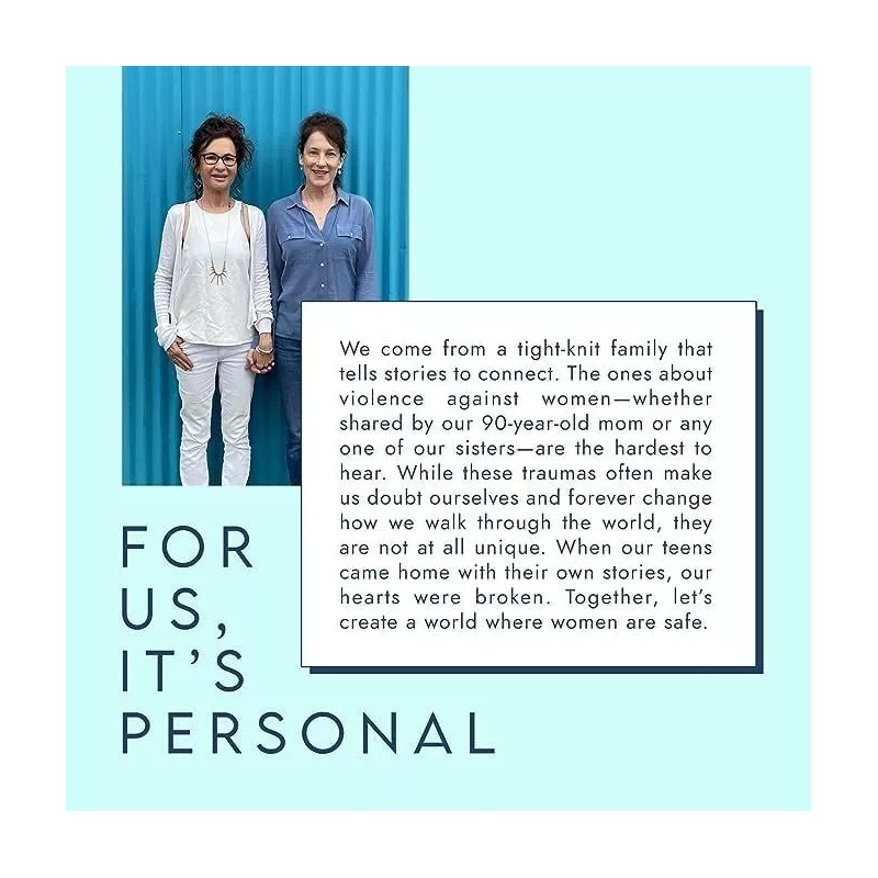 As shown EmpowerHer Personal Safety Alarm with Loud Siren and