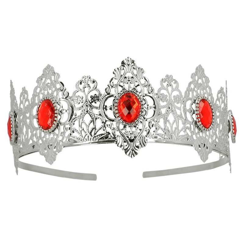 Boland 64570 - Corona regina, cerchietto con pietre preziose, principessa,