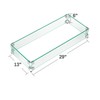 GASPRO Fire Pit Wind Guard for Rectangular Fire Table, 29