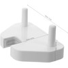 ABOOFAN Plástico Soporte de Pared Blanco, Dos Accesorios para Aspiradora