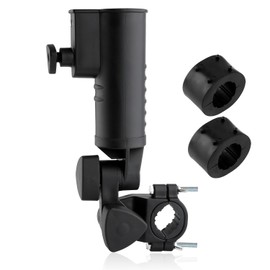 KINBOM Golf Cart Umbrella Holder Set, Heavy Duty Golf Push Cart Umbrella Holder Mount Aluminium Alloy Golf Cart Umbrella Stand for Mobility Golf Cart, Wheelchair, Beach Chair