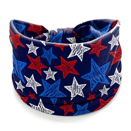 IDDFEVE 4th of July Headbands for Women - 4PCS Patriotic USA Flag Hairbands, Independence Day Red Blue Star Accessories for Holiday & Festive Celebrations (Firework)