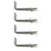 Merriway BH04450 (24 Pcs) Chrome Plated Square Shouldered Dresser Hooks,