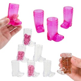 Fun Express Mini Boot Shot Glass Assortment - 24 Pc