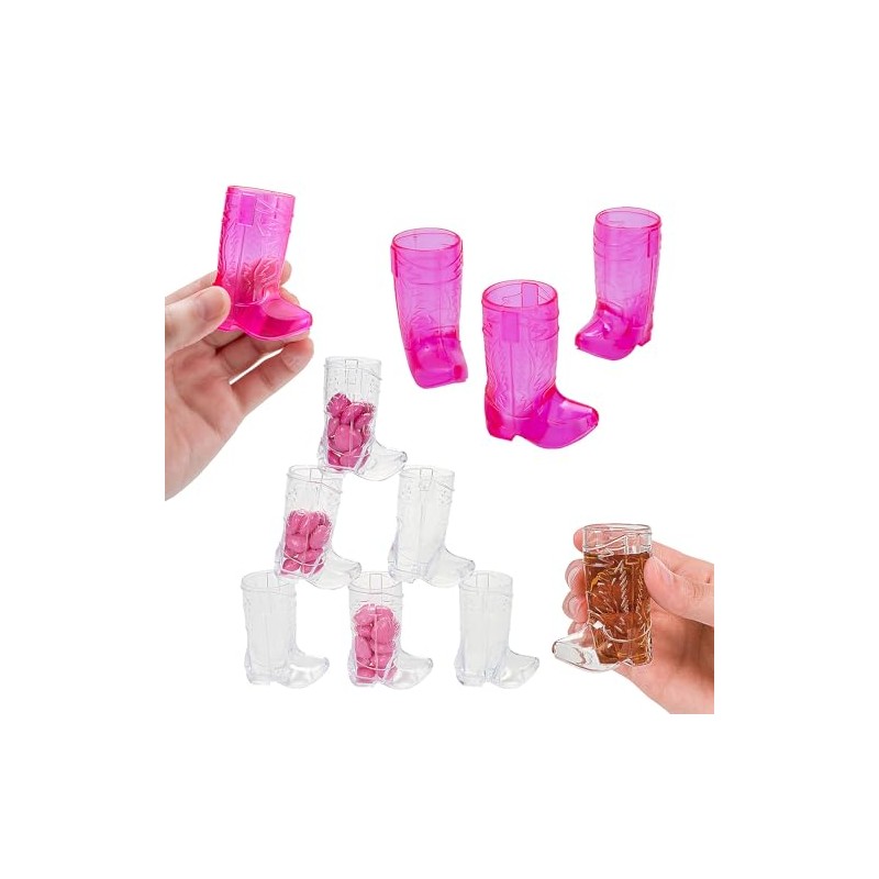 Fun Express Mini Boot Shot Glass Assortment - 24 Pc