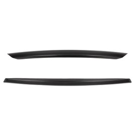 SCITOO Glossy Black Rear Trunk Plate Trim Cover Overlay Fits for 2014-2017 for Infiniti Q50 Carbon Fiber Rear Trunk Plate Trim Cover