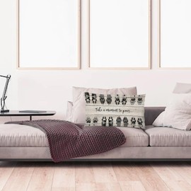 Likjad Funny Dog paw Funny Dog，Dog Lovers Gifts for Women，Dog paw 12x20 Throw Pillow Cover，Dog Pillows for Bed Decorative，Dog Gifts for Women，Dog Decorations Pillows for The Home Bedroom