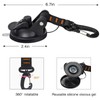 CONBOLA Suction Cups Hooks 4 Pieces Outdoor Car Camping Essentials