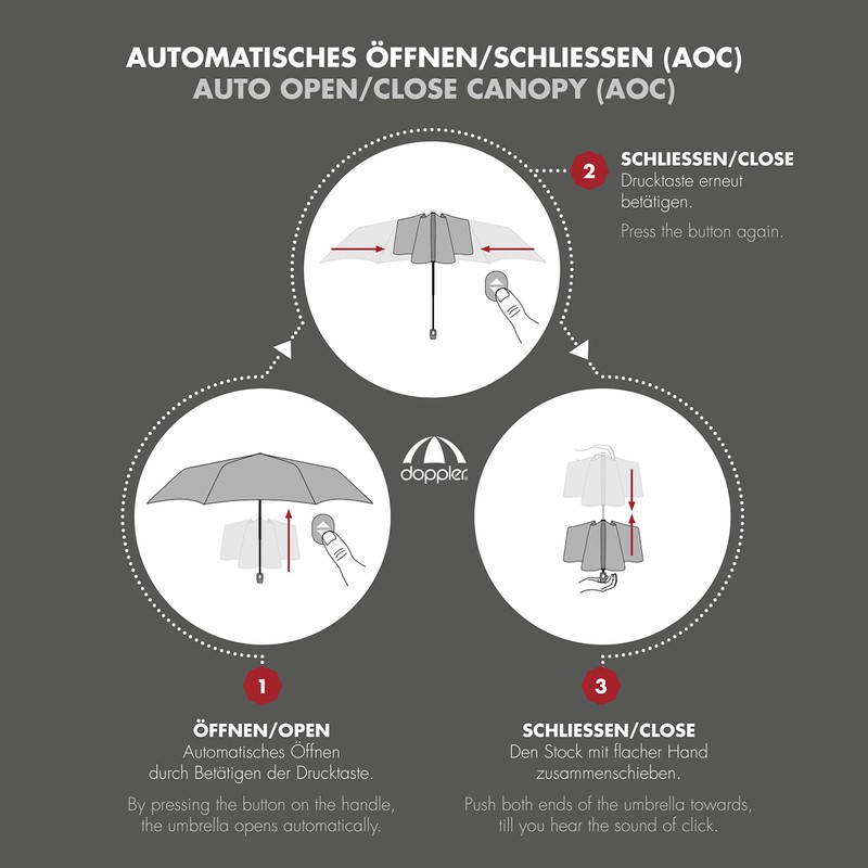 Men's Doppler Pocket Umbrella Carbon Magic XM Business