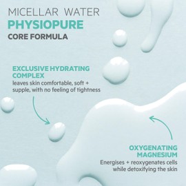 SVR PHYSIOPURE Mild Cleansing Micellar Water - Face, Eyes, Lips Make Up Remover with Oxygenating Magnesium for Balanced Skin, 400ml