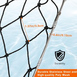 QualyQualy 2 Set Castable Crab Trap, Foldable Crabbing Net with Rope & Bait Clip, Crab Snare/Pots/Traps for Blue Crabs, Dungeness, Crawfish Portable Crabbing Equipment