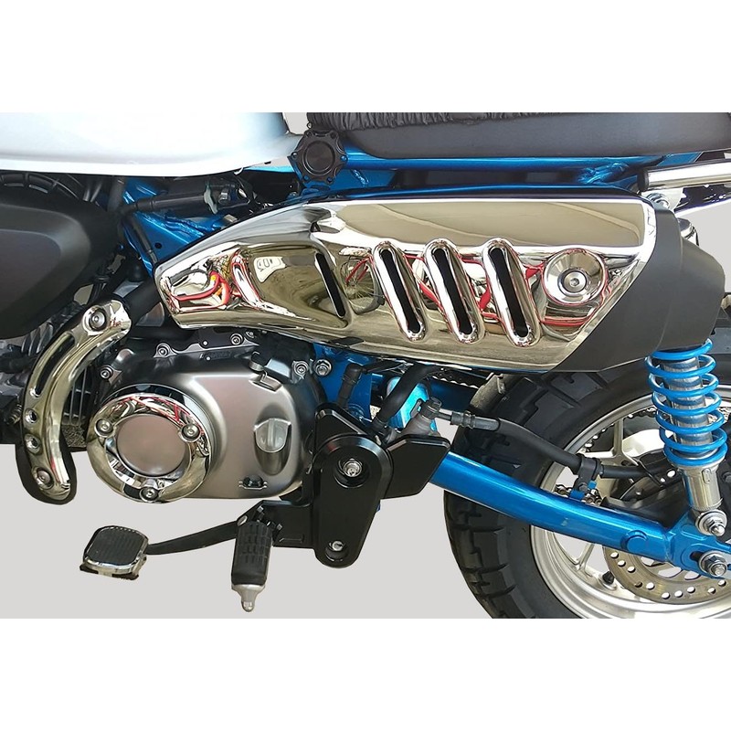 Compatible with Monkey 125 Z125 (2019-2024) Chrome Protective Muffler Pipe