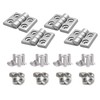 BLCCLOY 4 Sets 10 Series Aluminum Extrusion Profiles Pivot Hinge