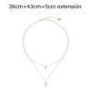 Collar de Mujer con Cadena Doble y Dije “Amor” con