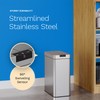 hOmeLabs Durable 2.4 Gallon Sensor Trash Can, Retractable Butterfly Lid,