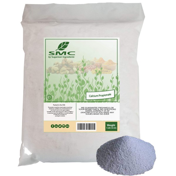 NatureJam Calcium Propionate Powder for Baking 1 Pound Bulk Bag