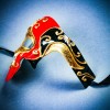 ILOVEMASKS Red Phantom Of The Opera Musical Gold Lining Black