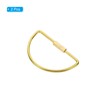 [PATIKIL] Brass Key Ring Set of 2 GOLD Brass Screw