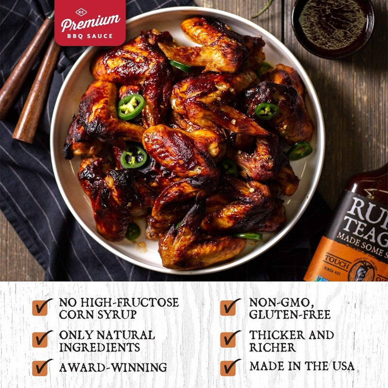 Rufus Teague - Touch O' Heat BBQ Sauce - 16