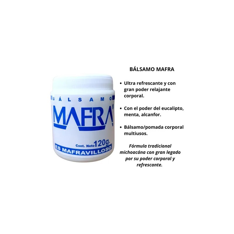 Mafra Pomada Bálsamo 120gr Original Alcanfor Eucalipto