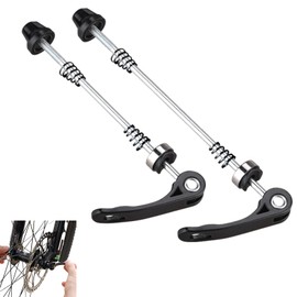 LIKENNY 自転車 クイック リリースレバー 2個セット アルミ合金製 ハブパーツ 前/後軸 フロント/リア ホイールブロックリリースレバー ハブ串 リリーススキューワー 自転車修理用