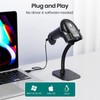 Barcode Scanner with Stand, Anyeast USB Wired Inventory 2D 1D