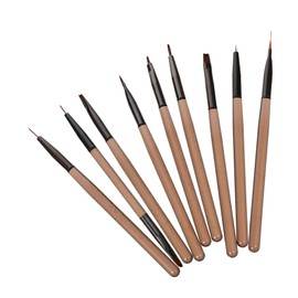 VICASKY 9pcs Nail Art Brush Set Fine Liner Pens for Intricate Designs for Nail Art Salons and Home Use Compact and Easy to Grip for Manicure