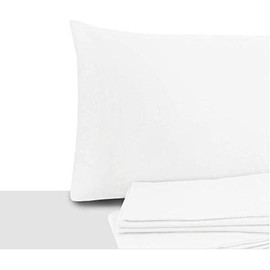 Giovanni Dolcinotti | Set of 2 Pillow Cases Double and Single Bed 40 x 70 cm - 100% Cotton - Made in Italy - White Colour