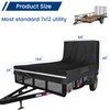 7x12 FT Utility Trailer Cover - Heavy Duty 210D Waterproof