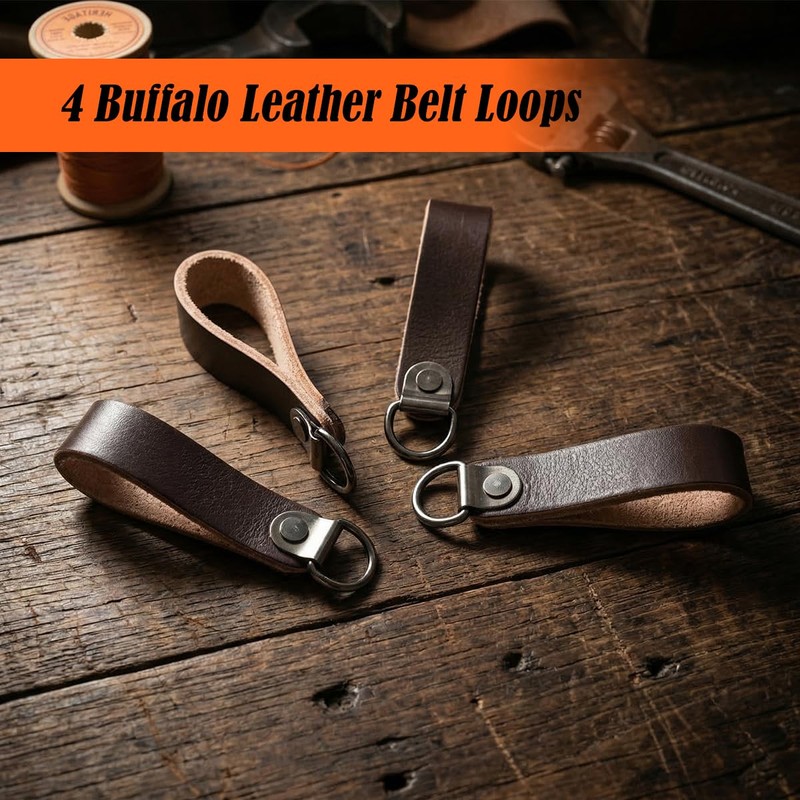WELKINLAND Heavy-Duty Canvas Tool Belt Suspenders, Padded Tool Belt Suspender,
