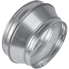 HVAC OV 10" to 8" Inch Round Duct Reducer - Galvanized Steel Pipe Increaser - Coupling for Round Duct Ventilation Systems - Heating & Cooling, HVAC