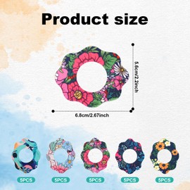 25pcs Sensor Patches, Waterproof Sensor Adhesive Stickers Patches Flower Style CGM Monitor Covers Accessories for Libre 2(5 Styles)