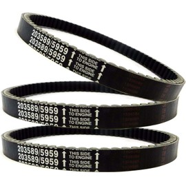 30 Series Go Kart Drive Belt KT196 Go Kart Torque Converter Drive Belt Replacement for Manco 5959, Comet 203589, Murray 12-8487(3Pcs)