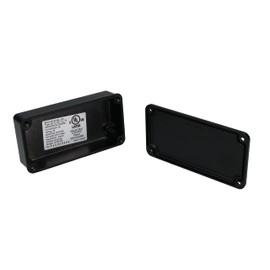 BUD Industries AN-1320-AB IP68 Aluminum Enclosure 4" L x 2.1" W x 1" H, Black