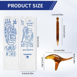 Fußreflexzonen Socken, Druckpunkt Akupressur Socken, Fußmassage Fussreflexzonenmassage Socken, Reflexology Socks with Massage Tool