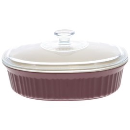 CorningWare 2.5qt/2.3L French Colors Cabernet Red Baking Dish with Lid