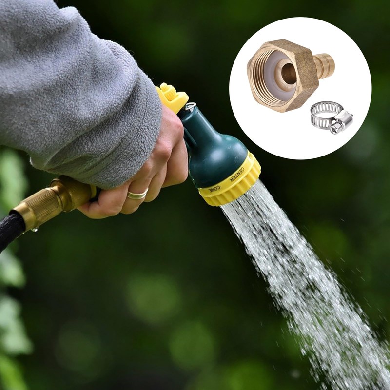 YOKIVE Barb Hose Fitting, Brass Barbed Air Hose Connector Adapter