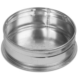 8" Inch Galvanized Steel Tee Cap - Round Vent Cover - Dryer Duct End Cap - Metal Plug - Indoor/Outdoor Pipe Cover - Roof Vent Cap - Exterior Exhaust HVAC Ducting System Guard - Flue Pipe Seal