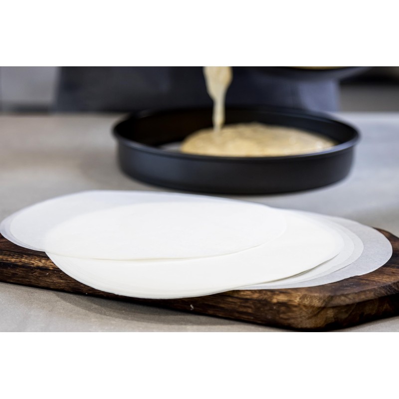 KitchenCraft Non-Stick Greaseproof Baking Parchment Paper, 20 cm (8") -