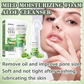 2 Limpiadores Faciales De Aloe Vera Para Mujeres Y Hombres, Espuma Hidratante Suave De Aloe Para Todo Tipo De Piel, Limpiador Facial Diario Sin Aceite